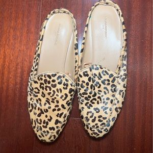 Banana Republic Cheetah Leopard Mule Slides size 8.5